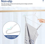 SPECILITE Wire Hangers 50 Pack, Metal Wire Clothes Hanger Bulk for Coats, Space Saving Metal Hangers Non Slip 16.7 Inch Ultra Thin, for Standard Size Suits, Shirts, Pants, Skirts