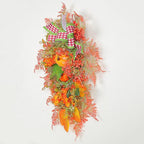 Ochine Fall Harvest Swag - Artificial Teardrop Swag for Thanksgiving, Autumn, Fall & Halloween Decor