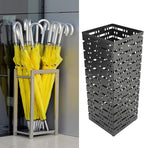 Umbrella Holder for Entryway, Umbrella Stand Freestanding, Metal Square Umbrella Rack Organizer, Black