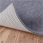 Non Slip Rug Pad Grippers - 5x6 Ft, 1/8" Thick, (Felt + Rubber) Double Layers Area Carpet Mat Tap, Provides Protection and Cushioning for Hardwood or Tile Floors