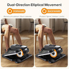 NEWBULIG Under Desk Elliptical Machine, Ellipse Leg Exerciser As Seen On TV with Remote Control, 12 Adjustable Speeds