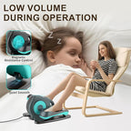 Under Desk Elliptical Machine, Electric Leg Exerciser for Seniors, Compact Seated Pedal Exerciser, Portable Elliptical Trainer with Remote and Non-Slip Pedals for Teens Adults