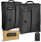 Travel Vacuum Compression Bags | Large 30L 2-Pack | Waterproof & Reusable | Space Saver Bags for Luggage | Wireless Pump Included