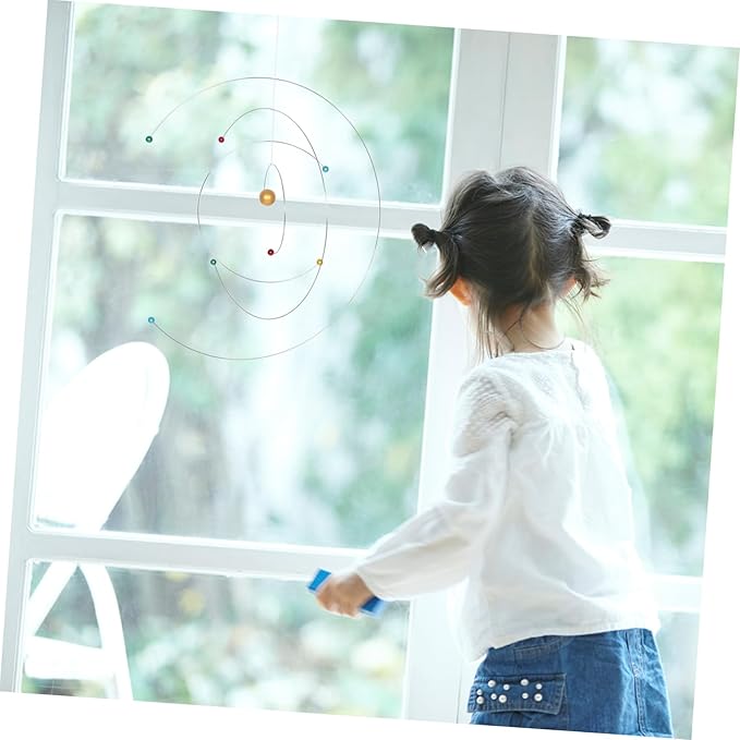 Atom Hanging Mobile Modern Wind Chime Space Science Model Educational Decor for Classroom and Home Hanging Mobile for Adults and Kids