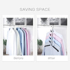DOIOWN Blouse & Shirt Hangers - Non Slip Space Saving Stainless Steel Closet Organizer (2 Pack)