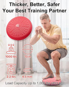 Tumaz Wobble Cushion - Wiggle Seat to Improve Sitting Posture & Stay Focused for Sensory Kids, Balance Disc to Core Strength & Flexible Seating [Extra Thick Balance Board, Pump Included Wobble Board]