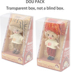 2Pcs Small Cute Collectible OB11 BJD Dolls for Girls Birthday Gift, 12 Points Articulated Anime Action Figures with Removable Clothes