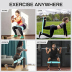 12 Pcs Fabric Resistance Bands for Working Out Booty Workout Stretch Exercise Bands Non Slip for Legs Squat Resistance Loop for Women Men Starter Butt Hip Thigh Fitness