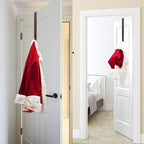 Wreath Hanger,Adjustable Length 14.9-25 Inch Metal Door Hanger,Wreath Hanger for Front Door 20 lbs Larger Christmas Wreaths Decorations Hook