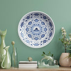 Chinese Style Blue And White Pattern-Q9 Bone China Decorative Plate, 6inch Wall Art Home Decor