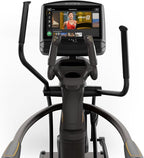 Matrix Fitness A30 Ascent Elliptical with XIR | 16" Touchscreen (WiFi+BT+HDMI) | Low Impact Workouts, Full Body Cardio | Space Saving Compact Design, Suspension Elliptical with Adjustable Incline