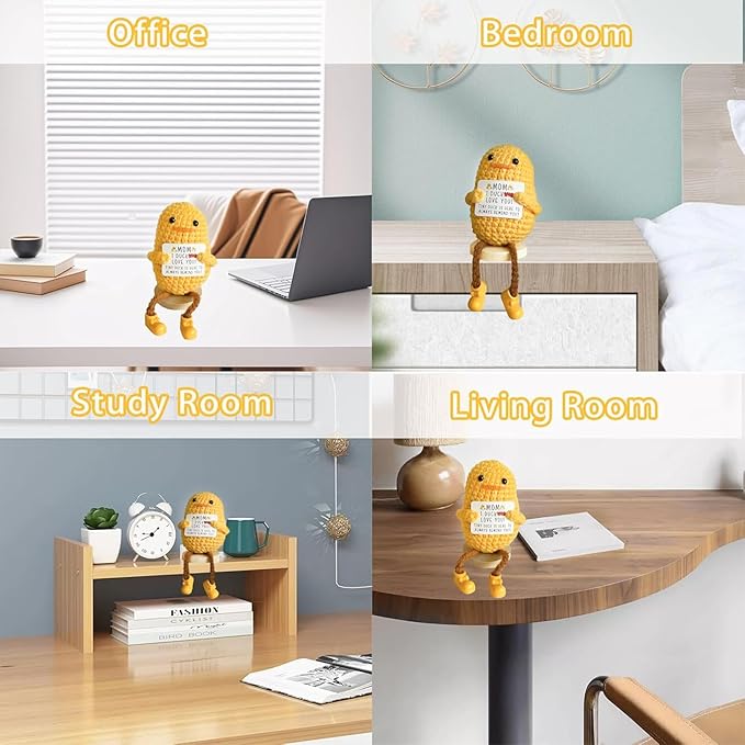 Duck Gifts for Mom Mother's Day, Cute Little Duck I Love You Always Reminder, Funny Home Decor Collectible Doll for Women Friend Sister, Stocking Stuffers Birthday Present for Her
