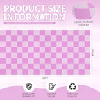 Hahafelt 16 in x 40 Ft Fabric Bulletin Board Roll Purple Plaid Bulletin Board Classroom Non Woven Background Decorations Waterproof Wrinkle Resistant Fabric Roll for Back to School Wall Decor