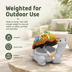 LESES Ashtray, Cute Turtle Cigarette Ashtray with Lid, Smokeless Waterproof Ash Tray Outdoor Resin Ash tray for Patio Home Office Gifts Indoor