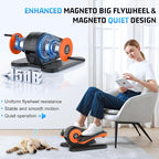 ANCHEER Under Desk Elliptical, Electric Leg Exerciser While Sitting for Seniors, Fully Assembled Motorized Ellipse Leg Exerciser Seated Elliptical Machine with 12 Adjustable Speeds