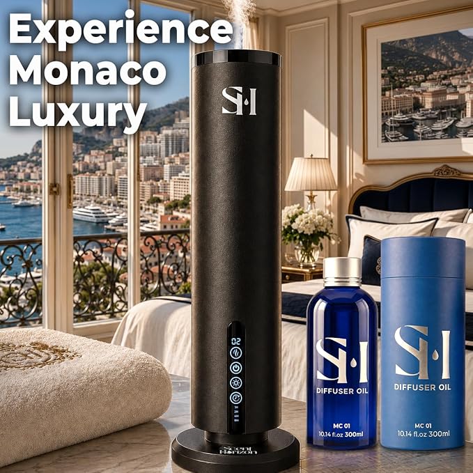 Inspired by 6-Star Hotel Monaco MC01 Hotel Scent Diffuser Oil | 2 Pack of 10.14 Fl Oz (300ml) - Waterless Diffuser Oil Refill & Highly Concentrated Fragrance Oil, Diffuser Oil Scents Luxury