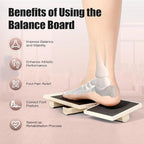 Ankle Balance Board, Foot Trainer, Ankle Strengthener Set, Single Foot Balancing Board, Posture Corrector, Foot Strengthening Trainer for Sprained Ankle Valgus