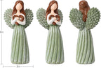 Remembrance Angel Figurines,Sympathy Gifts for Loss of Loved One,Grief Gifts for Women,Memorial Gifts to Hold Each One Safely in Your Heart,Hand-Painted Figurine.Life was a willow branch heart.