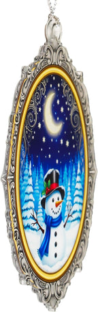 Snowman Christmas Ornaments 2026, Cute Snowman Ornament, Vintage Winter Wonderland Decor, Xmas Ornaments Gift for Boss, Coworker, Family, Friends, Christmas Decorations for Window Hanging, Car Hanging