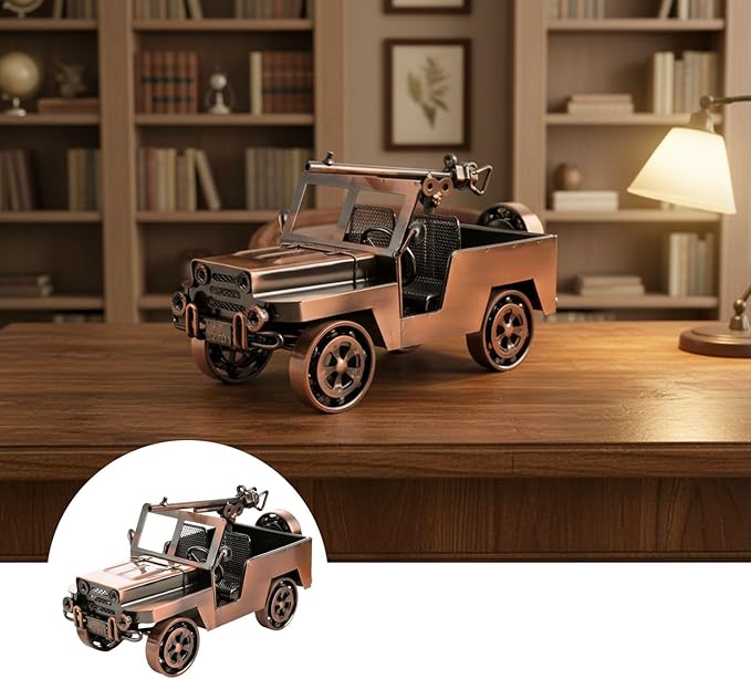 Modern Design Style Model Car Diecast Metal Retro Iron Vehicle Decoration for Desk and Home Display