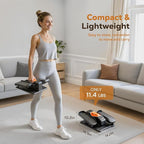 Under Desk Elliptical Machine, Electric Ellipse Leg Exercise as seen on TV, Quiet Seated Pedal Elliptical for Seniors with Remote Control for Home Office, 12 Adjustable Speeds