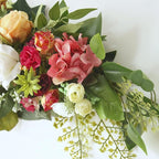 30 Inch Artificial Rose Flower Swag, Colorful Decorative Swags with Green Leaves Rose Hydrangeas Eucalyptus Leaves for Home Garden Lintel Wedding Arch Party
