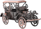 Keenso Vintage Collectible Vehicle, Retro Classic Car Model Ornament, Industrial Design Handcrafted Decoration Collections, for Office and Home Display (Antique Bronze