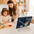 Americanflat Acrylic Easel Stand - 12" Tabletop Easel and Plate Stand - Lightweight Display Holders for Photos, Cards, Frames, Books, Magazines, Albums - Home or Office Decor