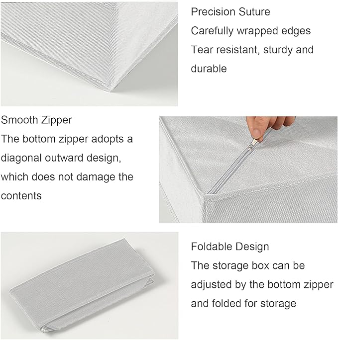Drawer Organizer Clothes,12Pcs Dresser Drawer Organizers Foldable Closet Organization and Storage Dividers for Clothing,Underwear, Sock, Baby Closet Organizer (White)