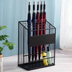 Umbrella Stand Hallway Entryway Storage Rack Umbrella Holder Large Capacity Metal Umbrella Holder Stand, Freestanding Umbrella Storage Stand with Four Non-Slip Feet, Canes Walking Sticks Swords(Black,