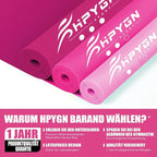 HPYGN 3 Levels Non-Latex Exercise Bands for Physical Therapy & Yoga, Professional Resistance Bands Set for Working Out, Strength Training, Pilates & Rehab, TPE Elastic Stretch Bands for Seniors, Women