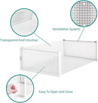 PARANTA 4-Piece Boot and Shoe Storage Box, Stackable Clear Plastic Shoe Box, Space-Saving Shoe Organizer for Boots, Sneakers, and High Heels, Clear