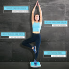 Professional Balance Board –Fascia Relase Tool- Multi-Functional Wobble & Slant Board with Anti-Slip Design, Acupressure Points for Core, Abs & Rehab Training – Fitness & Standing Desk Equipment – Supports Up to 440 lbs