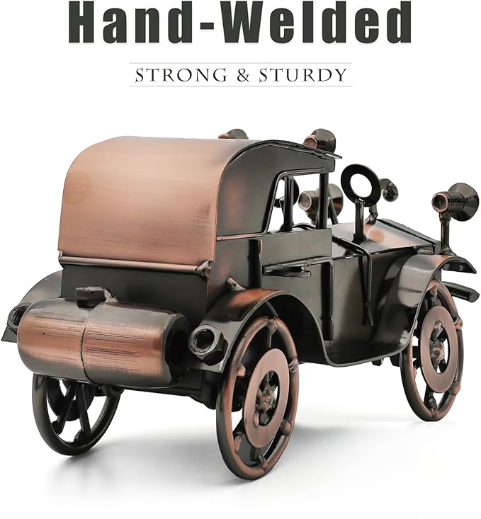 Classic Car Gifts for Men & Women - Antique Collectible Car for Adults, Scrap Metal Vintage Car Decor for Man Cave, Garage, Office, Home, Ideal Gifts for Car Lovers