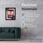 Creative Picture Frames 10 x 13 Magazine Frame with Full-Strength Glass, Holds Up To A 1/4" Thick Media with Installed Hangers for Easy Mounting, 11x14 Black Frame with White Mat
