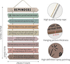 Positive Affirmations Wooden Hanging Wall Decor Mental Health Reminders Classroom Decorations Positive Psychology Affirmations Feelings Wall Pediments for Home Counseling Office High School Classroom