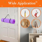 12 in Wreath-Hangers for Front Door,Door-Wreath-Hanger-Clear Over The Door Hooks,2 Pack Non-Scratch-Door-Hanger Hook for Easter Christmas Halloween Fall Wreath Decorations,Welcome Sign for Front Door