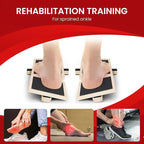Ankle Strengthener & Axis Board, Bamboo Ankle Balance Board for Physical Therapy, Blackboard Foot Trainer & Foot Strengthener, Giboard for Balance Training, Axisboard for Leg Stability