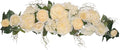 v-max 32" Rose/Peony/Hydrangea Swag (Beige) - Artificial Flowers and Foliage - Wreath, Swag - General Use
