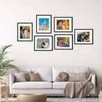 Rempry 11x14 Picture Frame, Display Pictures 8x10 with Mat or 11x14 Without Mat, Wall Hanging or Tabletop Photo Frame with Shatter Resistant Plexiglass, Black, 1 Pack