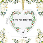 Jocidea Sister Keepsake Ornament - Thinking of You Gift for Sister's Birthday or Xmas