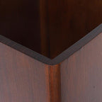 Heavy Duty Wooden Umbrella Stand for Entryway with Weather Resistant Finish Ample Storage for Multiple Umbrellas Classic Walnut Color Indoor Organizer for Home and Office