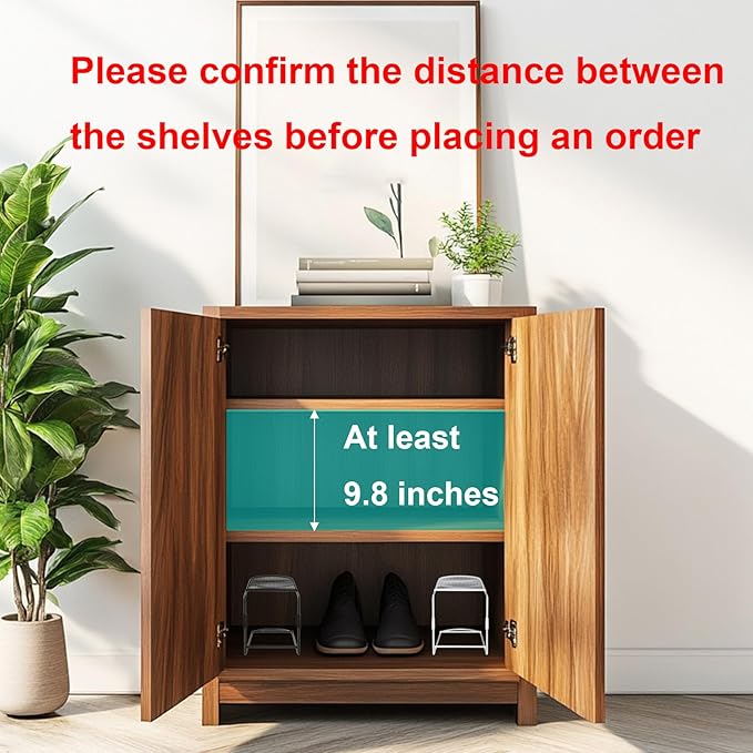 CiBiZi Shoe Slots Organizer 10Pack Metal Shoe Stackers for a Pair of Shoes Display Shelf Shoe Holder Shoe Storage Closet Organizers Shoe Space Saver Organizador de Zapatos Black