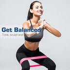 ProBody Pilates Loop Resistance Bands for Working Out, Set of 5 Exercise Bands Resistance, Workout Bands Resistance for Exercise, Small Physical Therapy Bands, 12" x 2"