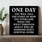 Inspirational Quotes Wall Art Decor, Black Office Decor for Men, Motivational Success Canvas Painting Positive Affirmations Posters Artwork for Home Office (8 X 8 Inches, Framed)