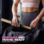 Pedal Resistance Bands with Handles, Upgrade Adjustable Manual Tension Training Pedal, Fabric Resistance Band with Wood Handles, Multifunction Fitness Bands for Abdomen, Waist, Arm, Leg