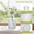 38 Pack Clear Glass Bud Vase Set, Small Vintage Vases for Centerpieces, Decorative Flower Vases for Wedding Home Table Decor