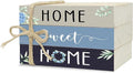 Mini Decorative Books For Home Decor, Small Wood Book Stack For Table Decor, Home Sweet Home decoration Books For Living Room Bookshelf, Farmhouse Stacked Books decoration（L51)