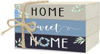Mini Decorative Books For Home Decor, Small Wood Book Stack For Table Decor, Home Sweet Home decoration Books For Living Room Bookshelf, Farmhouse Stacked Books decoration（L51)