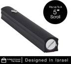 A&S Mezuzot Alumium Mezuzah Case in Silver Shin Design Weatherproof Door Mezuza Judaica Art for Home Blessing (Black, 6 Inches)